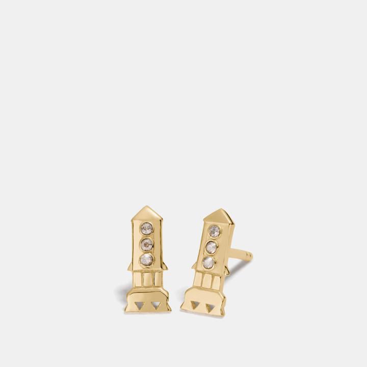 Coach Mini Demi-fine Rocket Stud Earrings