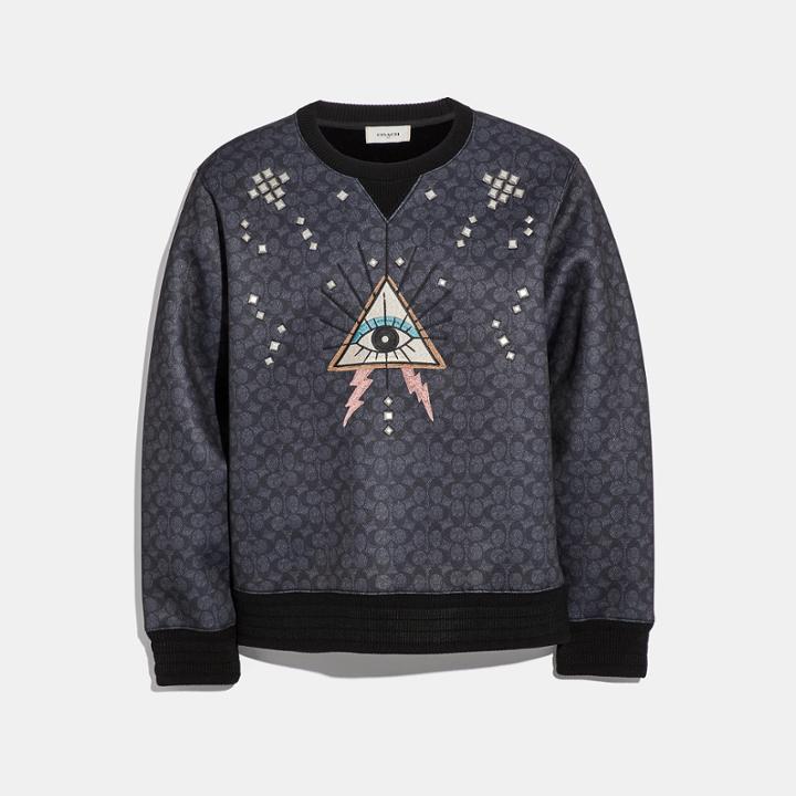 Coach Signature Pyramid Eye Sweatshirt