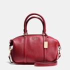 Coach Central Satchel In Polished Pebble Leather