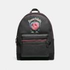 Coach Disney X Coach Academy Backpack With Poison Apple Graphic