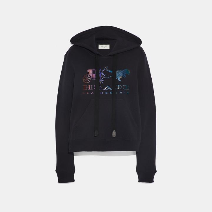 Coach Mirrored Rexy And Carrage Satin Stitch Sweatshirt