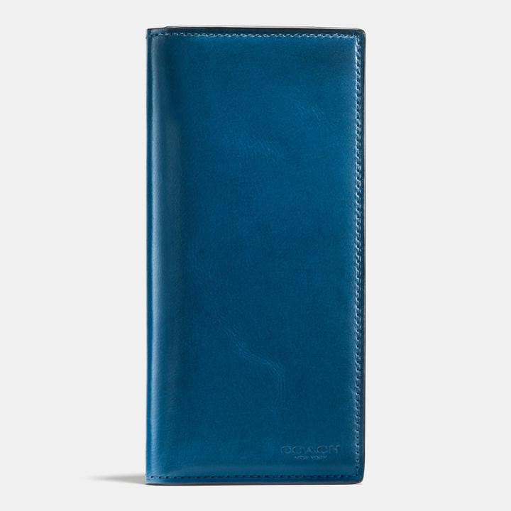 Coach Breast Pocket Wallet In Water Buffalo Leather