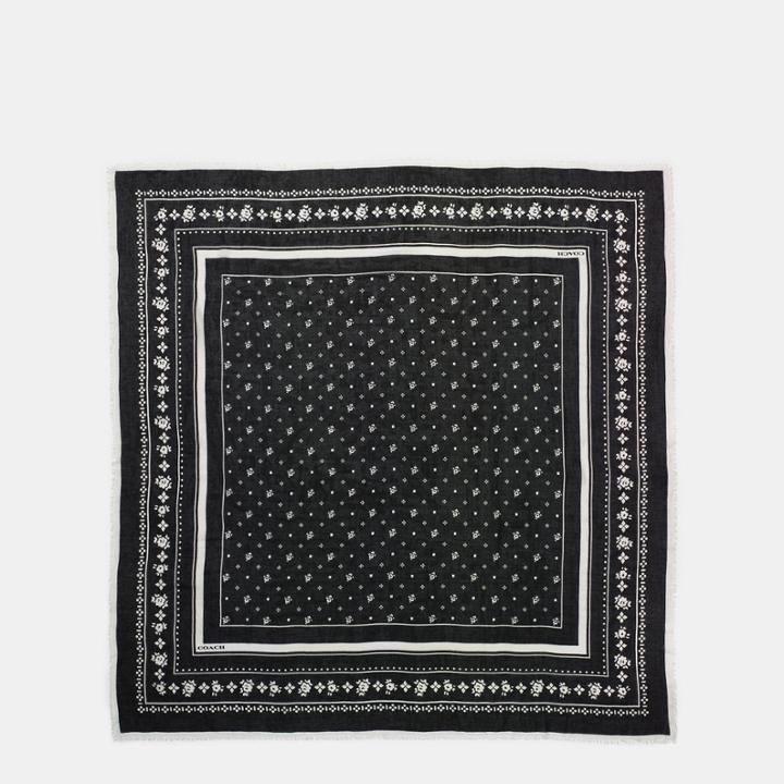 Coach Floral Bandana Oversized Square