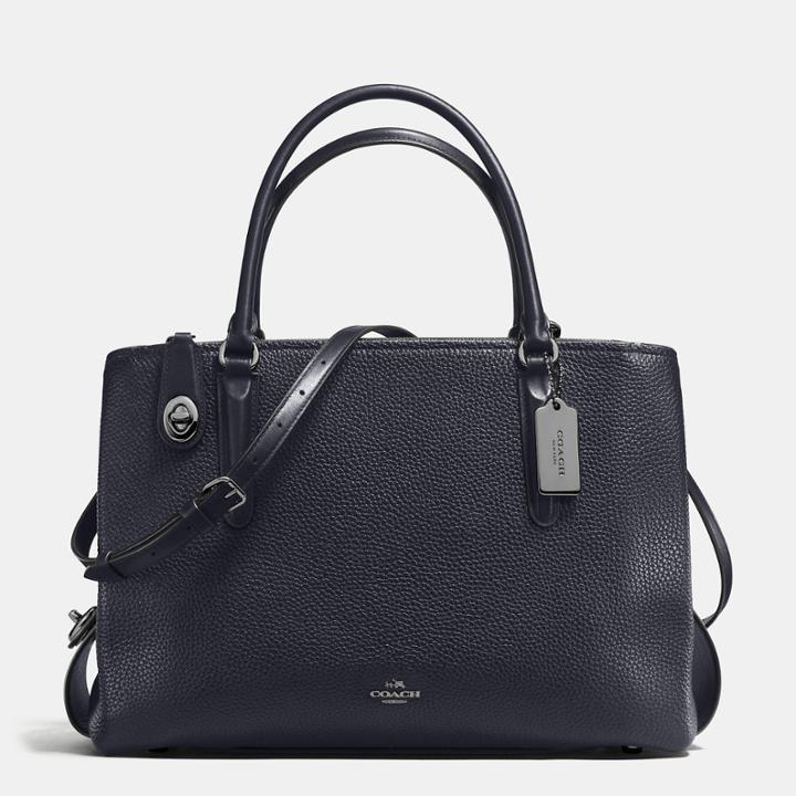 Coach Brooklyn Carryall 34 In Pebble Leather