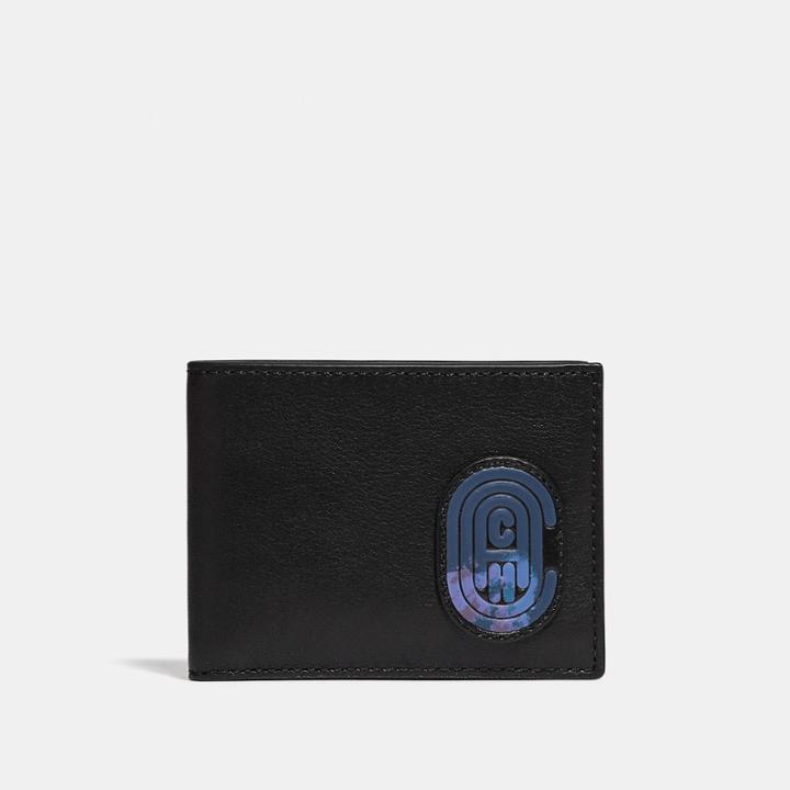 Coach Slim Billfold Wallet With Patch