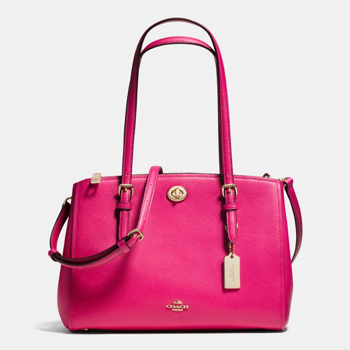 Coach Turnlock Carryall 29 In Crossgrain Leather