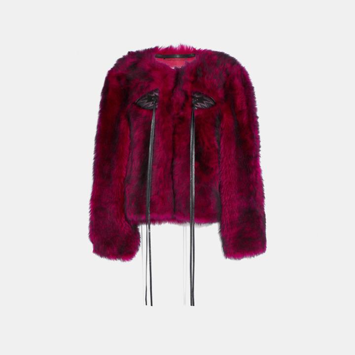 Coach Glam Punk Shearling Jacket