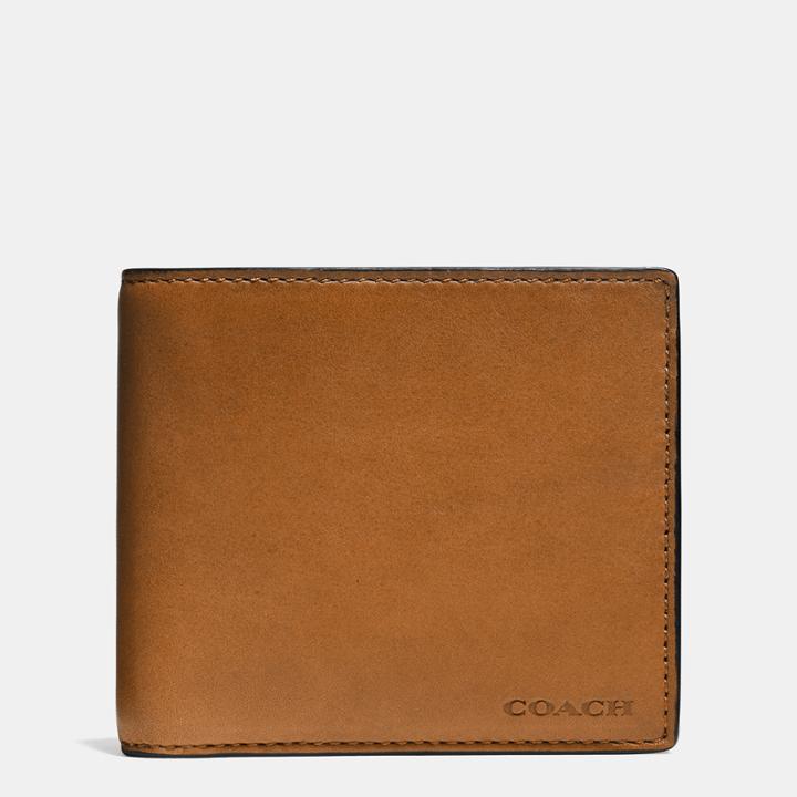 Coach Coin Wallet In Sport Calf Leather