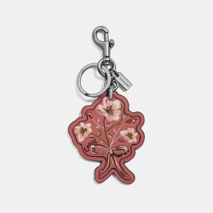 Coach Floral Bow Bag Charm