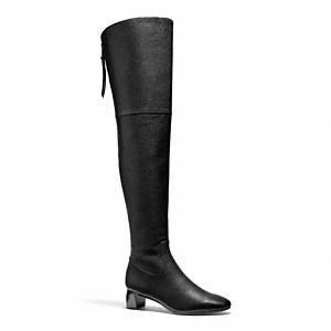 Coach   Carly  Over The Knee Back Zip Boot Black 6 5 B