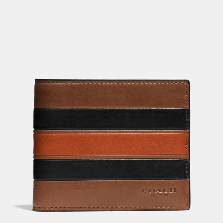 Coach 3-in-1 Wallet In Smooth Leather With Varsity Stripe