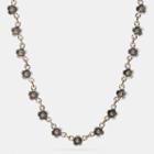 Coach Ditsy Willow Floral Chain Necklace