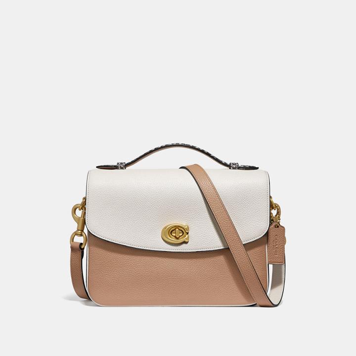 Coach Cassie Crossbody In Colorblock With Snakeskin Detail