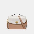 Coach Cassie Crossbody In Colorblock With Snakeskin Detail