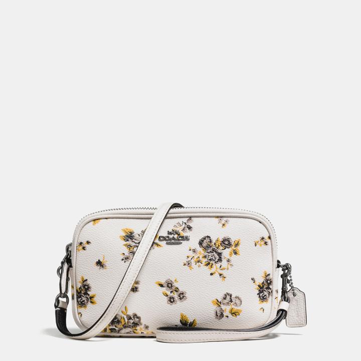 Coach Crossbody Clutch In Prairie Print Coated Canvas