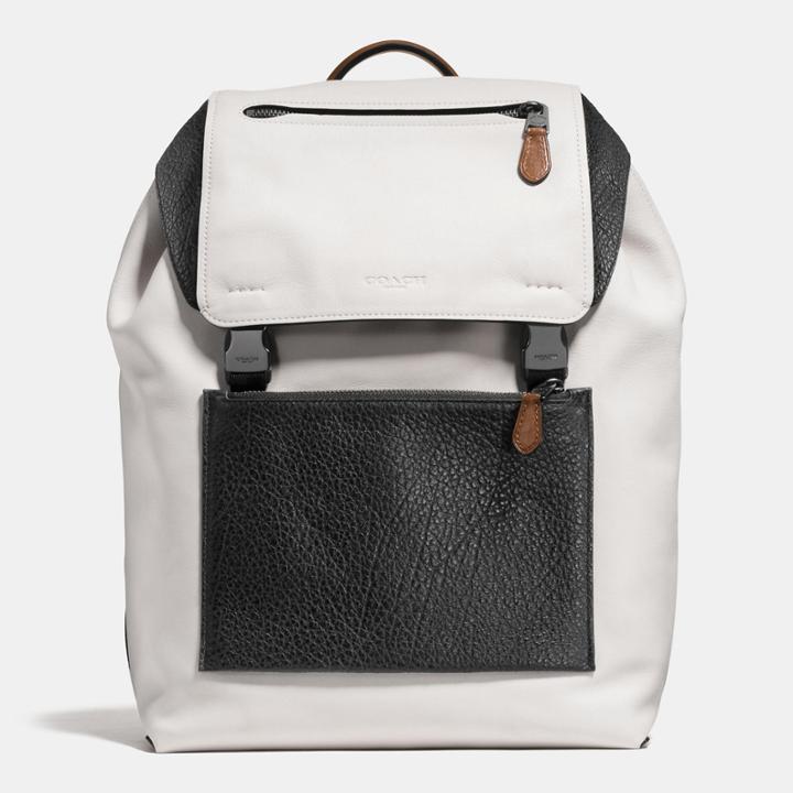 Coach Manhattan Backpack In Mixed Leather
