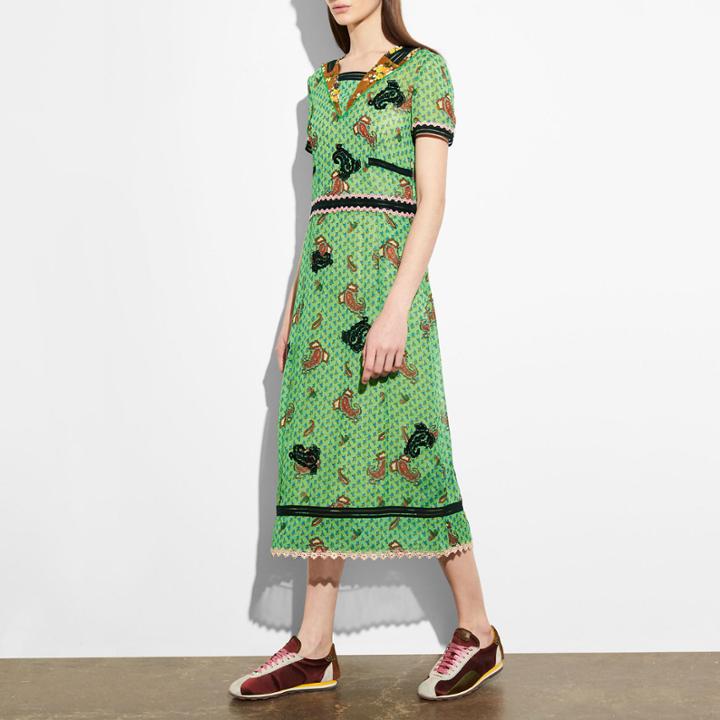 Coach Embroidered Nautical Dress