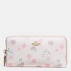 Coach Accordion Zip Wallet In Daisy Field Print Coated Canvas