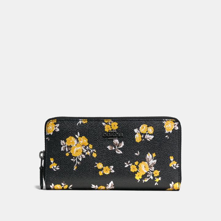 Coach Accordion Zip Wallet With Prairie Print