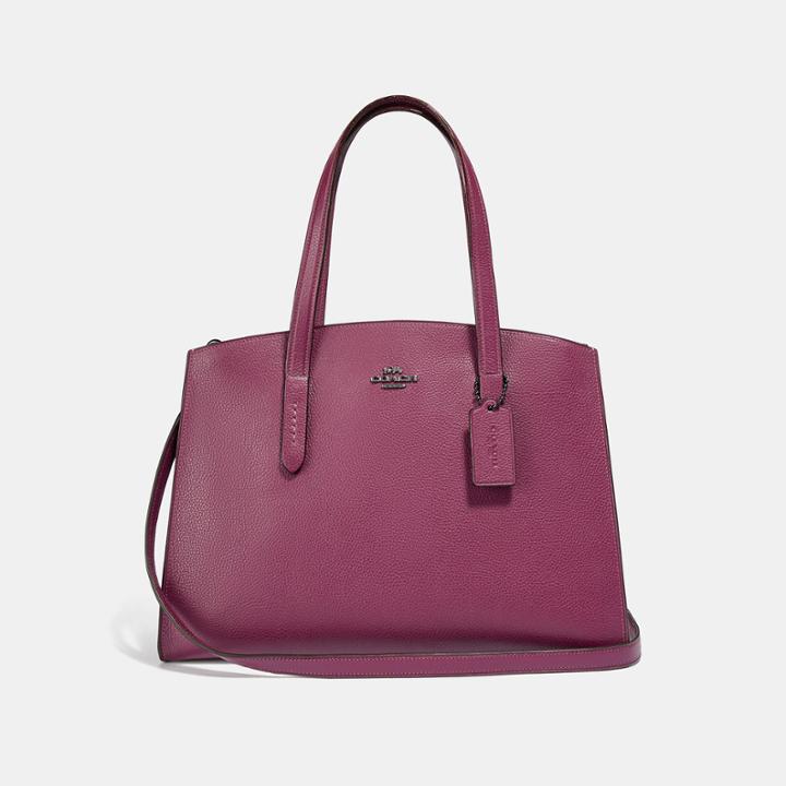 Coach Charlie Carryall With Metallic Interior
