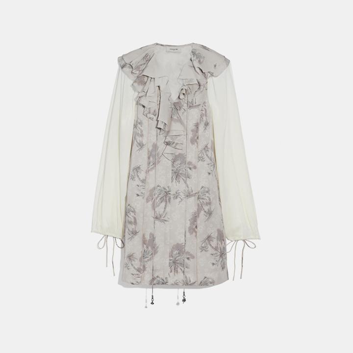 Coach Palm Tree Print Mini Dress
