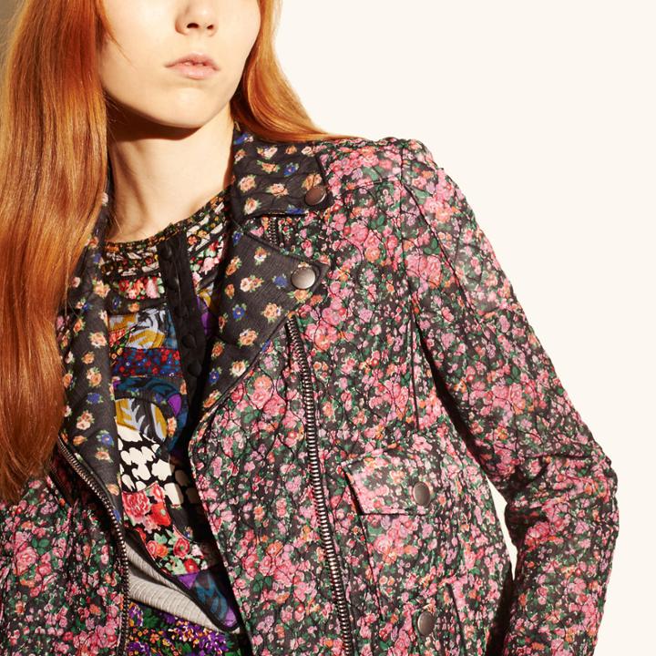 Coach 1941 Chiffon Biker Jacket