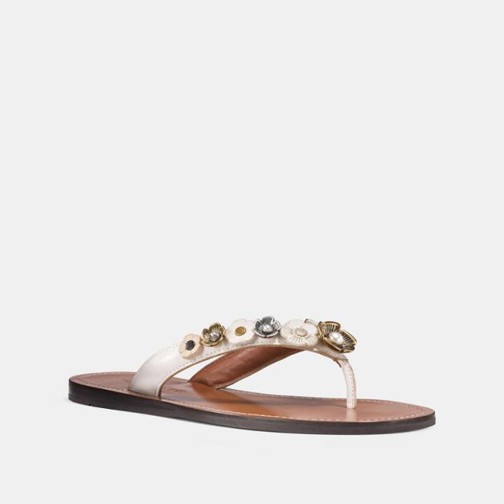 Coach Tea Rose Multi Flip Flop