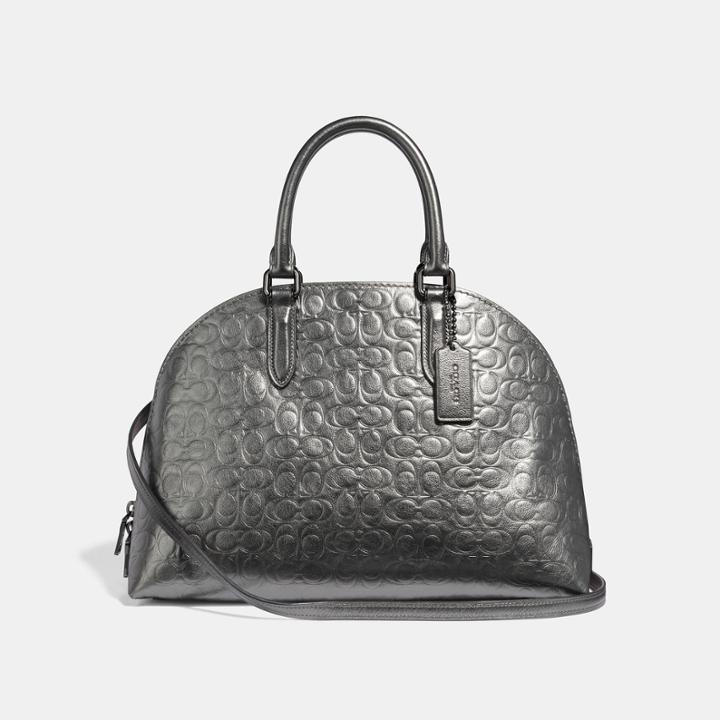 Coach Quinn Satchel In Signature Leather