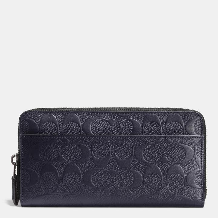 Coach Accordion Wallet In Signature Crossgrain Leather