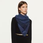Coach Denim Windowpane Challis Scarf