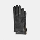 Coach Deerskin Leather Tab Zipper Gloves