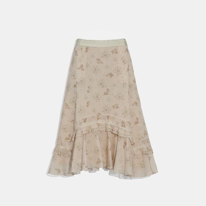 Coach Disney X Coach Long Tiered Skirt
