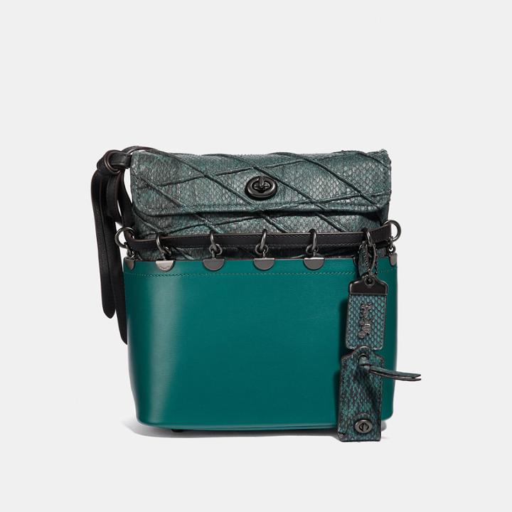 Coach Roxie Bag With Snakeskin Quilting
