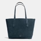 Coach Reversible Large Market Tote In Suede And Crossgrain Leather