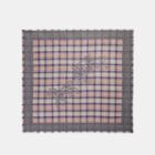 Coach Horse And Carriage Plaid Print Oversized Square Scarf