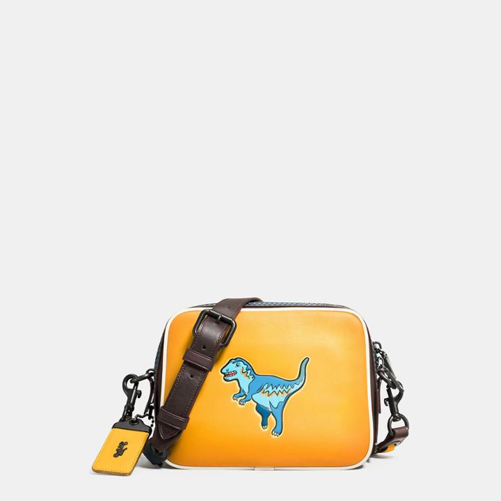 Coach Dylan Crossbody In Glovetanned Leather With Embossed Rexy