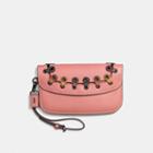 Coach Clutch With Colorblock Link Detail