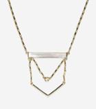 Cole Haan Womens Tali Suspended Mother Of Pearl Stone Necklace