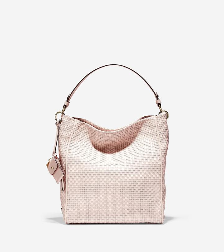 Cole Haan Zoe Woven Bucket Hobo