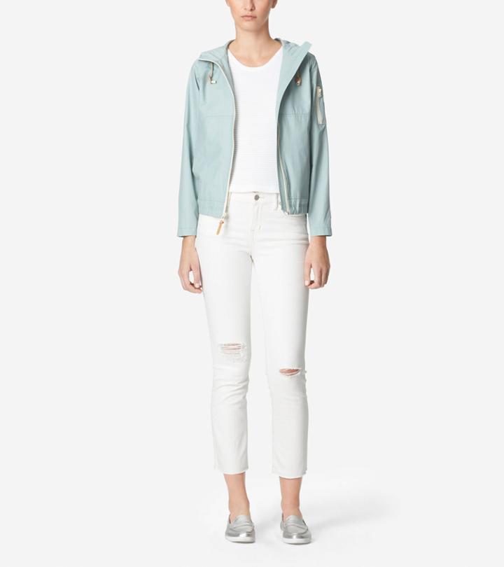 Womens Cole Haan Pinch Sweep Oar Windbreaker