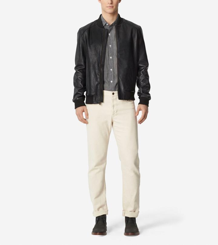 Cole Haan Mens Bonded Varsity Jacket