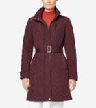 Cole Haan Women's Signature Quilted Zip Front Coat