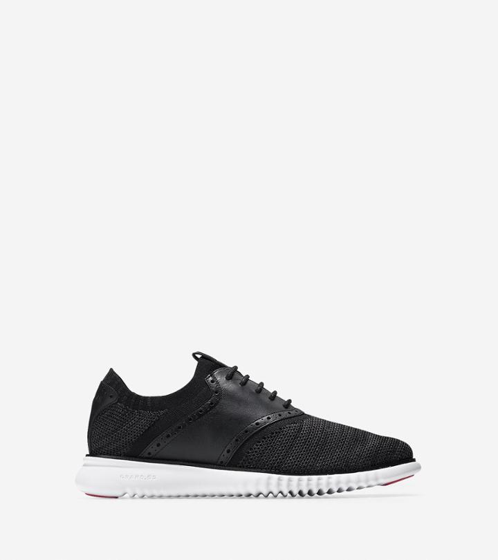 Cole Haan Mens 2 Zerogrand Packable Saddle Knit Oxford Shoes