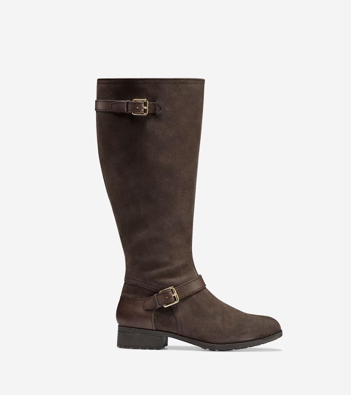 Cole Haan Womens Marla Waterproof Tall (30 Mm) Extended Calf Boot