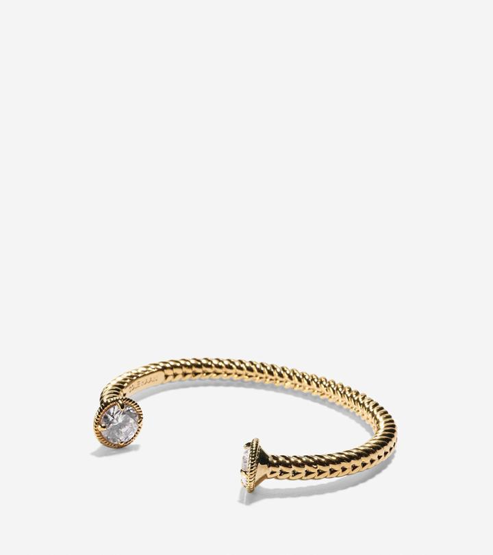 Cole Haan Women's Brilliant Cubic Zirconia Swarovski Statement Cuff