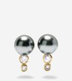 Cole Haan Women's Starry Pearl Curved Stud Earrings