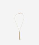 Cole Haan Womens All A Fray Sand Opal Y Tassel Necklace