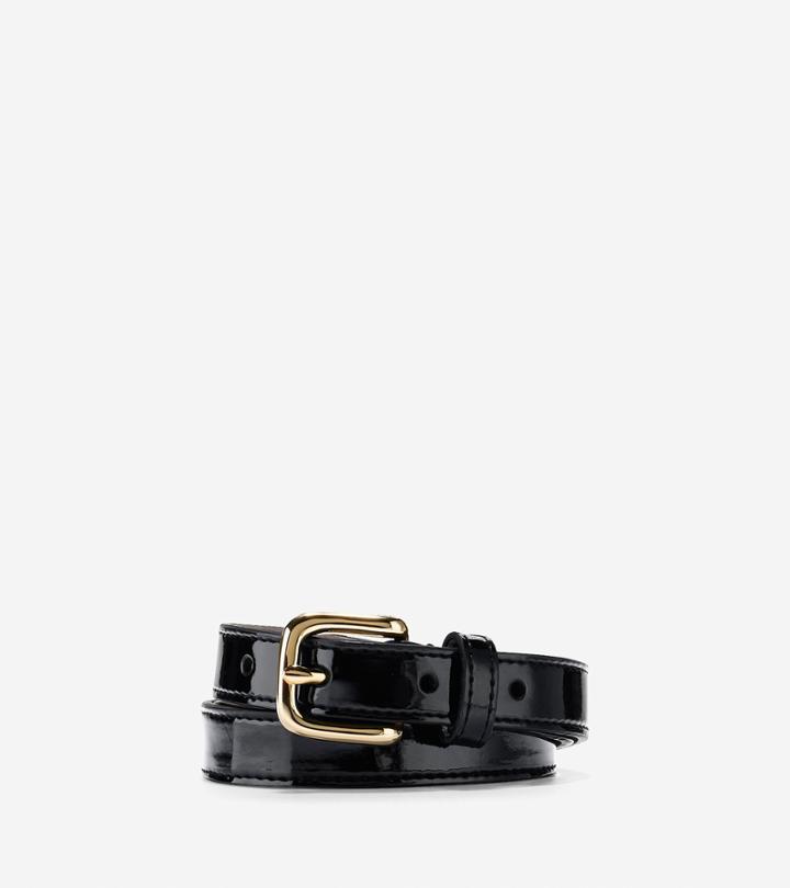 Cole Haan Womens 3/4 Patent Leather Belt
