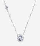 Cole Haan Womens Sterling Silver Round Cz Necklace
