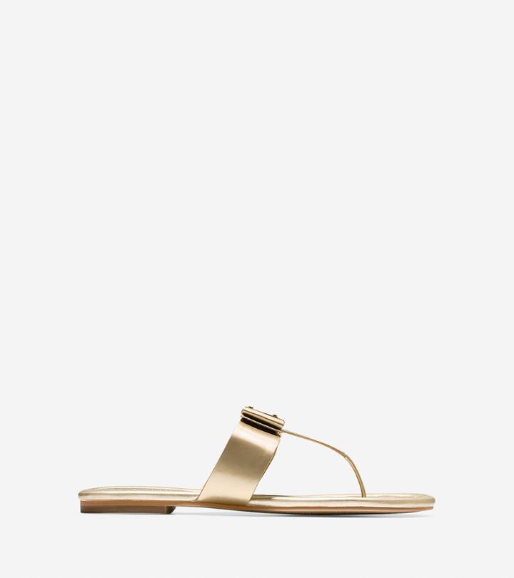 Cole Haan Womens Tali Bow Flat Sandal